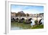 Ponte Sant'Angelo, Tiber River, Rome, Lazio, Italy, Europe-Nico Tondini-Framed Photographic Print