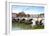 Ponte Sant'Angelo, Tiber River, Rome, Lazio, Italy, Europe-Nico Tondini-Framed Photographic Print