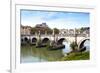 Ponte Sant'Angelo, Tiber River, Rome, Lazio, Italy, Europe-Nico Tondini-Framed Photographic Print