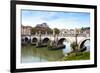 Ponte Sant'Angelo, Tiber River, Rome, Lazio, Italy, Europe-Nico Tondini-Framed Photographic Print