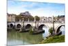 Ponte Sant'Angelo, Tiber River, Rome, Lazio, Italy, Europe-Nico Tondini-Mounted Photographic Print