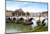 Ponte Sant'Angelo, Tiber River, Rome, Lazio, Italy, Europe-Nico Tondini-Mounted Photographic Print