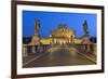 Ponte Sant'Angelo with 16th Century Statues and the Castel Sant'Angelo at Night, Rome, Lazio, Italy-Stuart Black-Framed Photographic Print