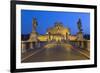 Ponte Sant'Angelo with 16th Century Statues and the Castel Sant'Angelo at Night, Rome, Lazio, Italy-Stuart Black-Framed Photographic Print