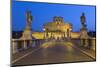 Ponte Sant'Angelo with 16th Century Statues and the Castel Sant'Angelo at Night, Rome, Lazio, Italy-Stuart Black-Mounted Photographic Print