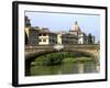 Ponte Santa Trinita, Arno River, Florence, UNESCO World Heritage Site, Tuscany, Italy-Nico Tondini-Framed Photographic Print