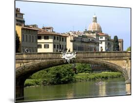 Ponte Santa Trinita, Arno River, Florence, UNESCO World Heritage Site, Tuscany, Italy-Nico Tondini-Mounted Photographic Print