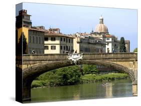 Ponte Santa Trinita, Arno River, Florence, UNESCO World Heritage Site, Tuscany, Italy-Nico Tondini-Stretched Canvas