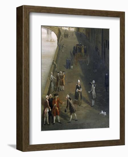 Ponte Santa Trinita' in Florence-Thomas Patch-Framed Giclee Print