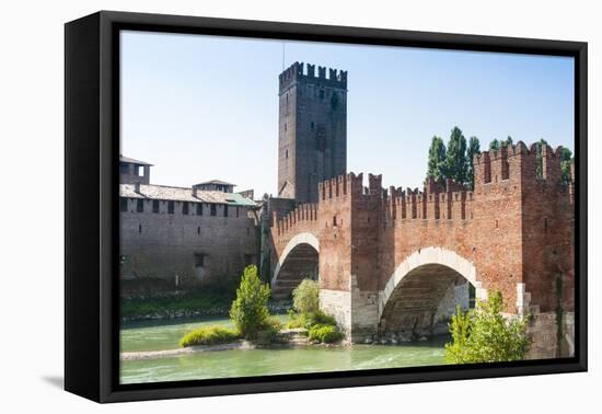 Ponte Scaligero-Nico-Framed Stretched Canvas