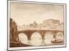 Ponte Sisto, 1833-Agostino Tofanelli-Mounted Giclee Print