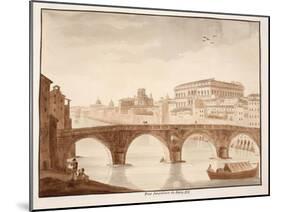 Ponte Sisto, 1833-Agostino Tofanelli-Mounted Giclee Print