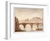 Ponte Sisto, 1833-Agostino Tofanelli-Framed Premium Giclee Print