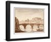 Ponte Sisto, 1833-Agostino Tofanelli-Framed Giclee Print