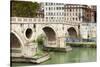 Ponte Sisto (Sisto Bridge) and River Tiber, Rome, UNESCO World Heritage Site, Lazio, Italy, Europe-Nico Tondini-Stretched Canvas