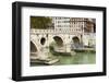 Ponte Sisto (Sisto Bridge) and River Tiber, Rome, UNESCO World Heritage Site, Lazio, Italy, Europe-Nico Tondini-Framed Photographic Print