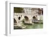 Ponte Sisto (Sisto Bridge) and River Tiber, Rome, UNESCO World Heritage Site, Lazio, Italy, Europe-Nico Tondini-Framed Photographic Print