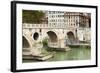 Ponte Sisto (Sisto Bridge) and River Tiber, Rome, UNESCO World Heritage Site, Lazio, Italy, Europe-Nico Tondini-Framed Photographic Print