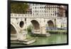 Ponte Sisto (Sisto Bridge) and River Tiber, Rome, UNESCO World Heritage Site, Lazio, Italy, Europe-Nico Tondini-Framed Premium Photographic Print