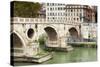 Ponte Sisto (Sisto Bridge) and River Tiber, Rome, UNESCO World Heritage Site, Lazio, Italy, Europe-Nico Tondini-Stretched Canvas