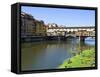 Ponte Vecchio (1345), Firenze, UNESCO World Heritage Site, Tuscany, Italy-Nico Tondini-Framed Stretched Canvas