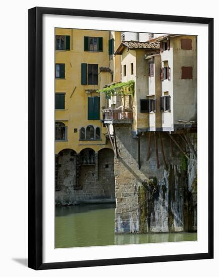 Ponte Vecchio (1345), Florence (Firenze), UNESCO World Heritage Site, Tuscany, Italy-Nico Tondini-Framed Premium Photographic Print