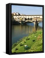 Ponte Vecchio (14th Century), Firenze, UNESCO World Heritage Site, Tuscany, Italy-Nico Tondini-Framed Stretched Canvas
