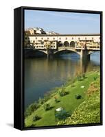 Ponte Vecchio (14th Century), Firenze, UNESCO World Heritage Site, Tuscany, Italy-Nico Tondini-Framed Stretched Canvas