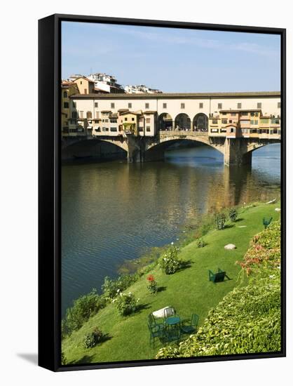 Ponte Vecchio (14th Century), Firenze, UNESCO World Heritage Site, Tuscany, Italy-Nico Tondini-Framed Stretched Canvas