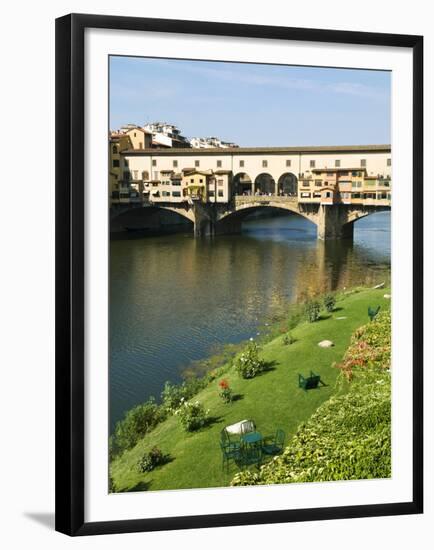Ponte Vecchio (14th Century), Firenze, UNESCO World Heritage Site, Tuscany, Italy-Nico Tondini-Framed Premium Photographic Print