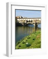 Ponte Vecchio (14th Century), Firenze, UNESCO World Heritage Site, Tuscany, Italy-Nico Tondini-Framed Photographic Print