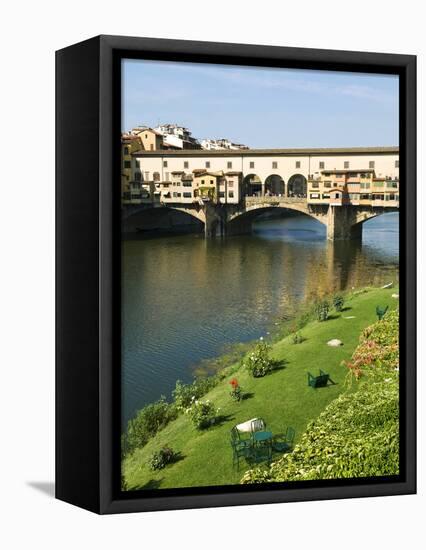 Ponte Vecchio (14th Century), Firenze, UNESCO World Heritage Site, Tuscany, Italy-Nico Tondini-Framed Stretched Canvas