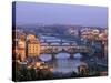 Ponte Vecchio and Arno River, Florence, Tuscany, Italy-Steve Vidler-Stretched Canvas