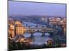 Ponte Vecchio and Arno River, Florence, Tuscany, Italy-Steve Vidler-Mounted Photographic Print