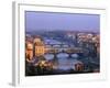 Ponte Vecchio and Arno River, Florence, Tuscany, Italy-Steve Vidler-Framed Photographic Print