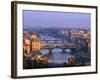 Ponte Vecchio and Arno River, Florence, Tuscany, Italy-Steve Vidler-Framed Photographic Print