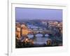 Ponte Vecchio and Arno River, Florence, Tuscany, Italy-Steve Vidler-Framed Photographic Print