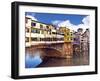 Ponte Vecchio and Arno River, Florence, Tuscany, Italy-Miva Stock-Framed Premium Photographic Print