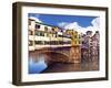 Ponte Vecchio and Arno River, Florence, Tuscany, Italy-Miva Stock-Framed Photographic Print