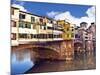 Ponte Vecchio and Arno River, Florence, Tuscany, Italy-Miva Stock-Mounted Photographic Print