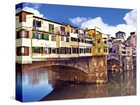 Ponte Vecchio and Arno River, Florence, Tuscany, Italy-Miva Stock-Stretched Canvas