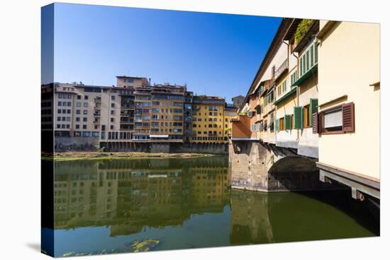 Ponte Vecchio and River Arno, Florence (Firenze), Tuscany, Italy, Europe-Nico Tondini-Stretched Canvas