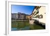 Ponte Vecchio and River Arno, Florence (Firenze), Tuscany, Italy, Europe-Nico Tondini-Framed Photographic Print