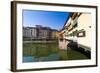 Ponte Vecchio and River Arno, Florence (Firenze), Tuscany, Italy, Europe-Nico Tondini-Framed Photographic Print