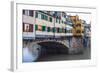 Ponte Vecchio and River Arno, Florence (Firenze), Tuscany, Italy, Europe-Nico Tondini-Framed Photographic Print