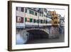 Ponte Vecchio and River Arno, Florence (Firenze), Tuscany, Italy, Europe-Nico Tondini-Framed Photographic Print