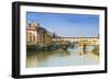 Ponte Vecchio and River Arno, Florence (Firenze), Tuscany, Italy, Europe-Nico Tondini-Framed Photographic Print