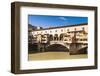 Ponte Vecchio and River Arno, Florence (Firenze), Tuscany, Italy, Europe-Nico Tondini-Framed Photographic Print