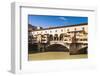 Ponte Vecchio and River Arno, Florence (Firenze), Tuscany, Italy, Europe-Nico Tondini-Framed Photographic Print