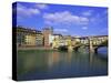 Ponte Vecchio and the Arno River, Florence, Tuscany, Italy, Europe-Hans Peter Merten-Stretched Canvas